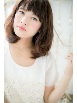 モッズ ヘア 福岡姪浜店(mod's hair) 上品&カジュアル☆斜めバングミディ