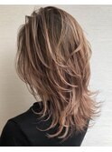 __ベビーウルフ×ベビーピンク×レイヤーカット