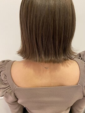 コード(Chord) ◯マロンベージュ×切りっぱなしボブ◯