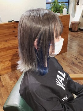 ヘアークリエイションソイ(HAIR CREATION SOI) gray×blue