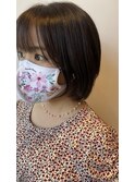 【Bianca】　伸ばしかけの方の前髪ありボブ×小顔カット