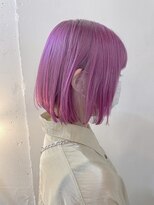 カゼ ダイカンヤマ Kaze DAIKANYAMA&nbsp;パープルメインの薄いグレー入りカラー