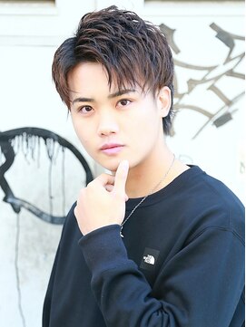 モットコウ 倉敷駅前(Mot-Co) コンマバングショート×ブラウングラデーション