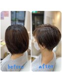 シンプル大人ショート
