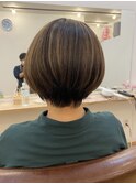 白髪ぼかし+カラーカット