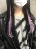 ブラック×シアモーヴ☆インナーエクステ☆インナーカラー