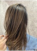 白髪ぼかし　レイヤースタイル
