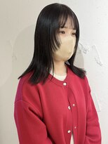 ラミエ バイ メルト 吉祥寺(lamie by melt)&nbsp;"久保田"切りっぱなしロング顔まわりウルフカット透明感カラー