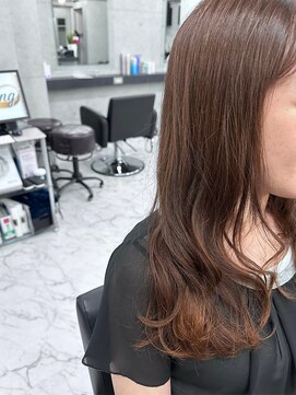 エンディアリング 東銀座(Endearing) 斜めバング/グレージュカラー/デザインカラー/眉毛/銀座/東銀座