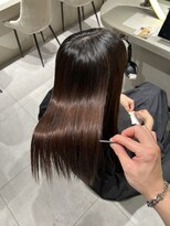 ロンドメリア 天神大名店(Lond Melia) ★くびレイヤーエモージュインナーグレージュ前髪ピンクベージュ