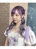 ヘアセット、ハーフアップ、ヘアアレンジ