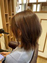 スウィートテラス 読谷村大湾店 ウルフカット ミルクティーベージュ