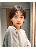 シースルーバング大人ショートウルフ青山表参道20代30代40代