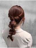 パーティアレンジ/ヘアアレンジ/あみおろし/ロングアレンジ