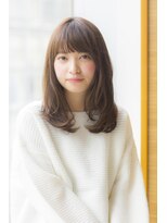 ラフ フロム ガーデン(Laf from GARDEN)&nbsp;寺尾拓巳　大人かわいいラベンダーベージュひし形ミディアム