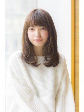 ラフ フロム ガーデン(Laf from GARDEN) 寺尾拓巳　大人かわいいラベンダーベージュひし形ミディアム