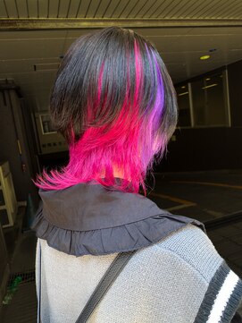 ジルバイジゼル(JILL by GiseL) Y/特殊デザイン/ピンク×パープル