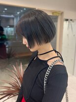 シュク 高円寺(SYUK)&nbsp;加藤【高円寺 中野】ブルーグレージュ/ボブ/顔周りカット