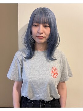 ロチカバイドールヘアー 心斎橋(Rotika by Doll hair) ice blue ◎