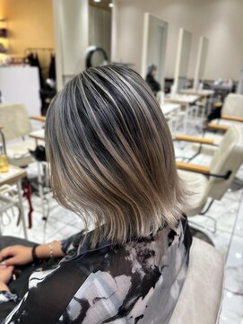 ゼスト フィーノ(ZEST fino) 波ボブ＋バレイヤージュ ギャルくないバレイヤージュ 木村神心