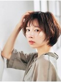 黒髪/ボブルフ/ネビージュ/小顔/ワンレン/○○/髪質改善/前髪