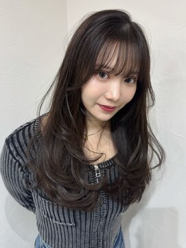 クレム 博多駅店(ChLem) 顔まわりレイヤー 艶カラー 暗髪 韓国風 髪質改善 福岡美容室