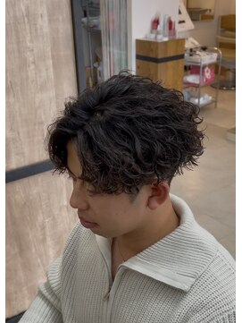 メンズギフト(men's GIFT) 刈り上げツーブロックツイストスパイラルパーマメンズマッシュ