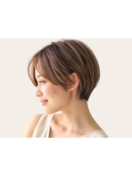 <大人女性のためのsalon*>白髪ぼかしや髪質改善と相性抜群なショートカット*[銀座駅/白髪ぼかし/白髪染め]