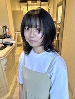 ヘアスタジオ アルス 御池店(hair Studio A.R.S)&nbsp;ナチュラルくびれウルフカットレイヤーカット黒髪10代20代30代