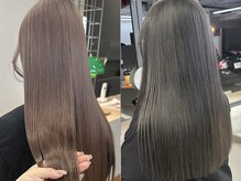 大人気『透明感カラー』で抜け感演出