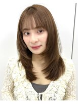 サロウィン 熊本上通り店(SALOWIN)&nbsp;熊本レイヤーカットベージュブラウン髪質改善