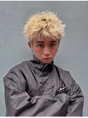 スパイキーショート/ダブルカラー/メンズカット/ブリーチ