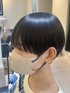 エクシア 千葉駅前店(EXCIA) 刈り上げないラウンドマッシュ/縮毛矯正