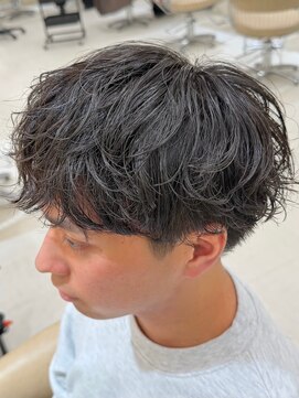 ニコ トウキョウ ヨコハマ(nico) シャドウパーマメンズメッシュメンズパーマ波巻きパーマ韓国ヘア