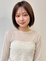 ヴェイン 渋谷(vain)&nbsp;ボブ 顔周りレイヤー ショートカット 透明感カラー ブラウン