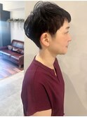 【shima】すっきりベリーショート/アシメバング