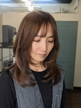 ジェルム ヘアーワークス(germe hair works) ミディアムレイヤー