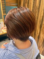 ヘアリゾート粋 トゥジュ 池袋東口店(tujuh)&nbsp;ショートレイヤーカット/艶髪ブラウン