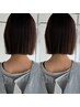 【広がる髪がまっすぐ艶髪に】カット+地毛風縮毛矯正 ¥29,700