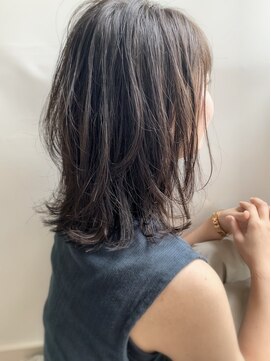 エル セルカ 高田馬場(el CERCA) 外ハネソフトウルフレイヤースタイル×ナチュラルグレージュ