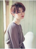 ネイビージュショート