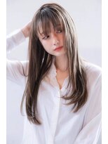 オースティン 門前仲町(AUSTIN)&nbsp;大人かわいい前髪セシルカットココアブラウンフリンジウェーブ