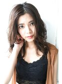 大人ニュアンスパーマ×セミディ