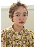 【juno】マッシュショートパーマ☆編み込みアレンジ
