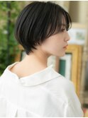■大人かっこいい黒髪前髪なしショート312★戸頭20代30代40代