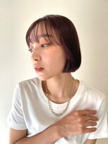 ファブ 千葉店(FaB)&nbsp;フェザーバング/カーキグレージュ/マッシュショートボブ[千葉駅]