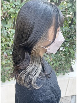 アンドティ ヘア 東久留米店(&.T HAIR) インナーカラー/ホワイトベージュ/ブリーチ