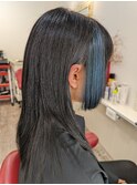 姫カットミディアムウルフレイヤー