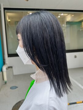 ヘアーメイクオズ(hair make O/S) 王道☆ブリーチあり！ブルーブラック