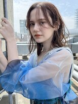 ブルック(BROOK.)&nbsp;ブラウンベージュ×ミディアムヘア